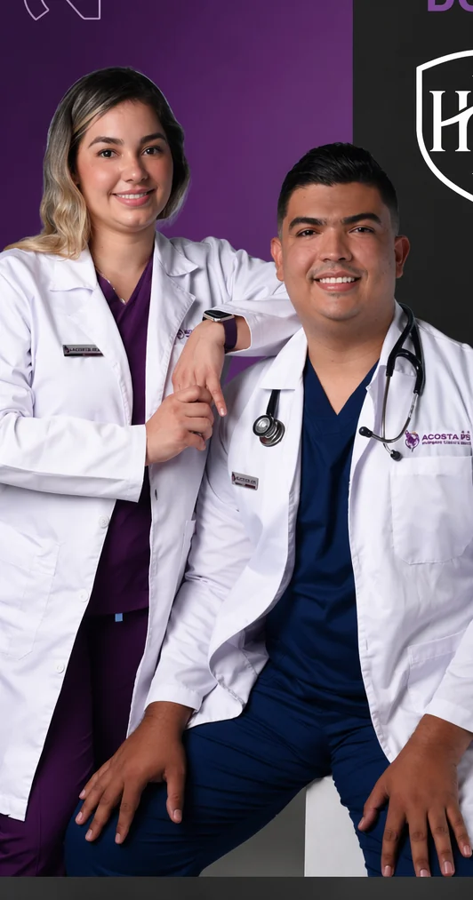 Ana Victoria Galvis Bravo y Jorge C. Acosta Castillejo, fundadores de ACOSTA IPS
